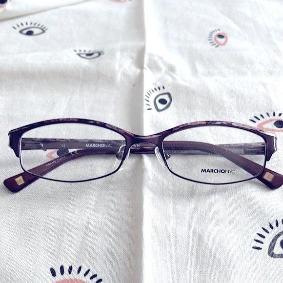 Marchon NYC carriage 601. 51 16 135. Women’s eyeglass frame, new metal glasses. - Picture 2 of 8